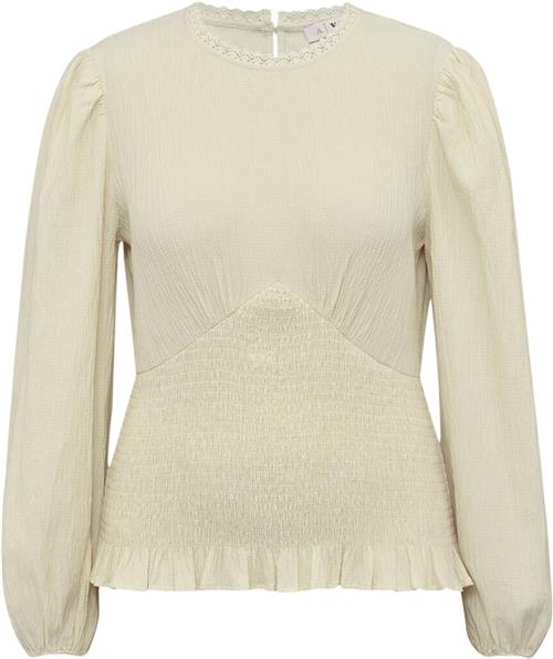 A-VIEW Helen Blouse Kvinde Off White Langærmede Bluser Str 44 - hos Magasin