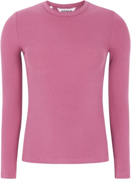 Se Soft Rebels Srfenja Oneck Top Kvinde Rose Wine Kortærmede T-shirts Slim-fit Str S - hos Magasin ved Magasin