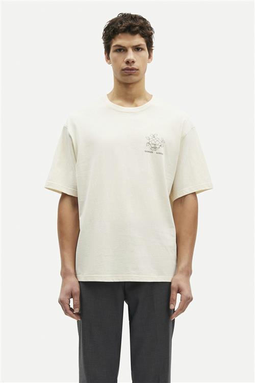 Se Samsøe Samsøe Sapoetry Tshirt 15316 Kvinde Neutral Lotus Toppe Str S - Bomuld hos Magasin ved Magasin