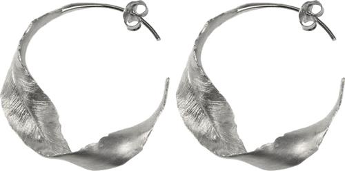 Se Hultquist Twisted Leaf Earrings Diameter: 35 mm. - Creoler hos Magasin ved Magasin