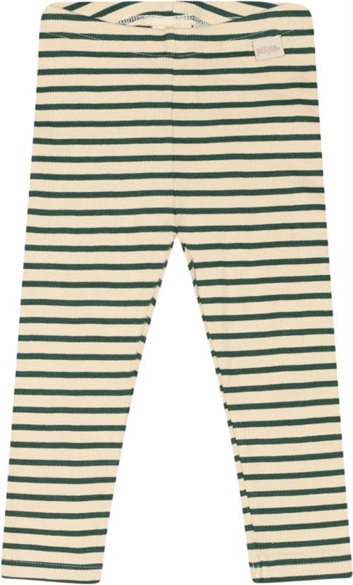 Se PETIT PIAO Legging Modal Striped Str 92 cm - Emerald Green/dar Leggings Bomuld hos Magasin ved Magasin