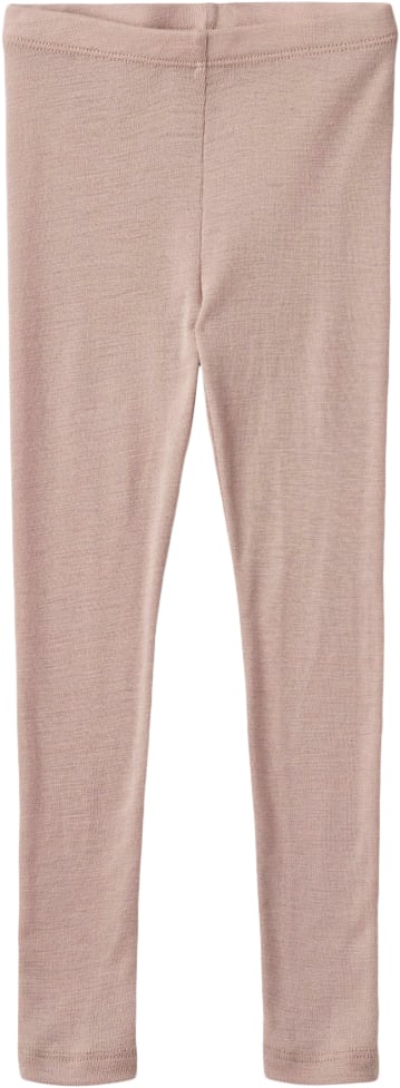 Se Wheat Uld Leggings Str 116 cm / 6 år Uld - Dry Rose Leggings hos Magasin ved Magasin