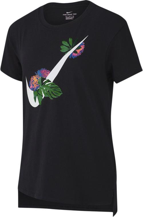 Nike Sportswear Floral Swoosh T Shirt 128-137 / S - T-shirts Bomuld hos Magasin