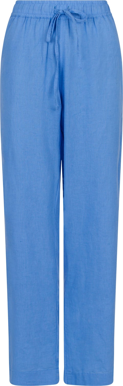 Neo Noir Sonar Linen Pants Kvinde Dusty Blue Hørbukser Str 38 - hos Magasin