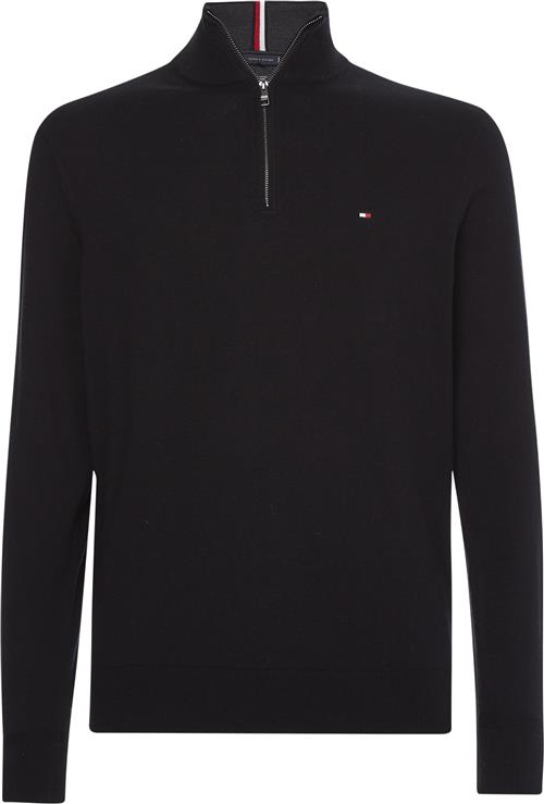 Se Tommy Hilfiger Pima ORG CTN Cashmere ZIP Mock Mand Bds Turtlenecks Str XXL Cashmere - hos Magasin ved Magasin