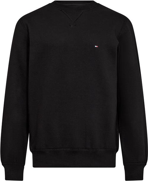 Se Tommy Hilfiger Essential Fleece Crewneck Mand Black Fleece Str XL - hos Magasin ved Magasin