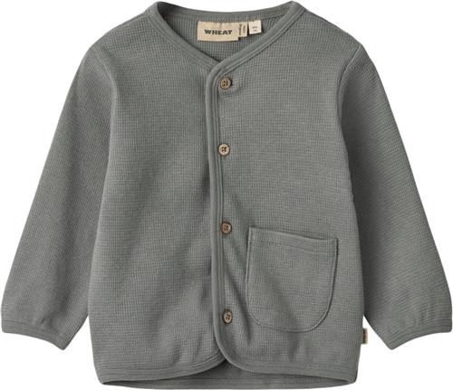 Se Wheat Sweat Cardigan Toto Str 80/12m - Stormy Blue Sweatshirts Bomuld hos Magasin ved Magasin