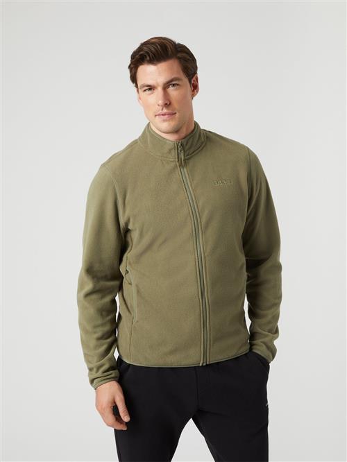 Se Björn Borg Borg Full ZIP Fleece Mand Deep Lichen Green Fleece Str M - hos Magasin ved Magasin