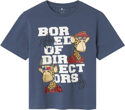 Name It Nkmaros Boredofd SS Nreg TOP BOX SK Str 146/152 - Bering Sea Kortærmede T-shirts hos Magasin