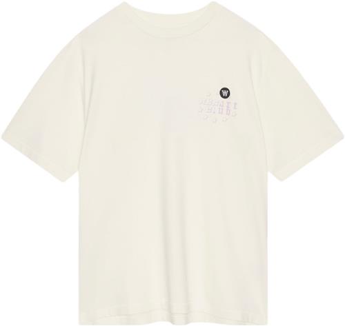 Wood Wood Asa Resort Club Tshirt Gots Mand Off-white Kortærmede T-shirts Str XL - hos Magasin