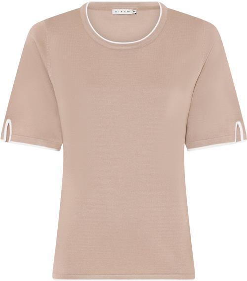 Se Micha BB Jumper_ Bbviscoseknitw.Edge Kvinde Camel Kortærmet Strik Str L - hos Magasin ved Magasin