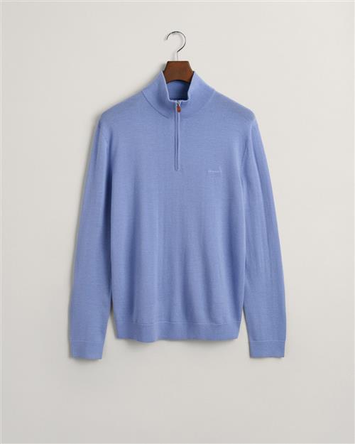 Gant Extrafine Merino Wool Half ZIP Mand Gentle Blue Turtlenecks Str S Merino - hos Magasin