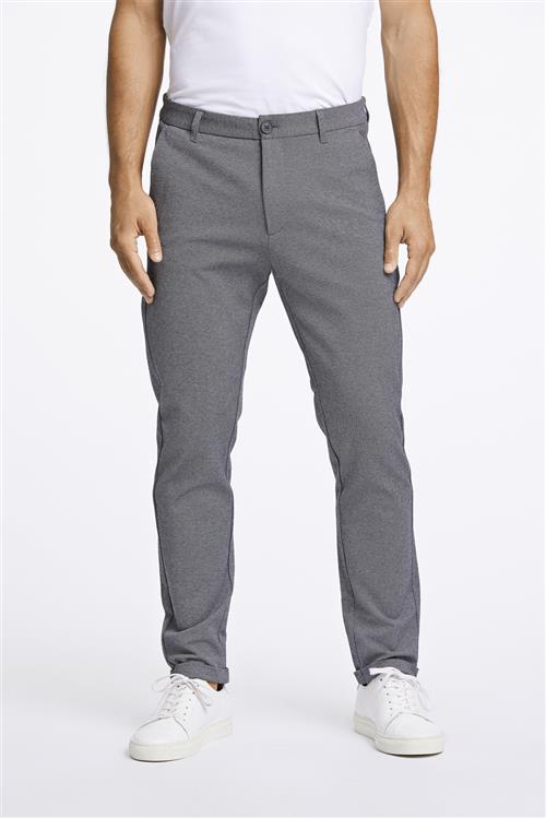 Lindbergh Cropped Bukser m. Stretch Mand Grey Mix Chinos Str XL - hos Magasin