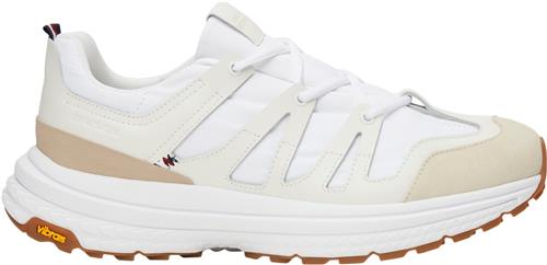 Tommy Hilfiger M Runner Tech Knit Mand White Sneakers Str 46 - hos Magasin