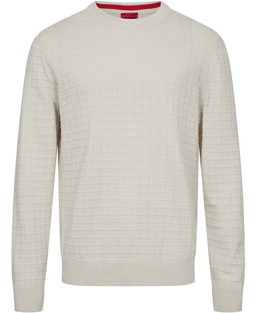 Se HUGO Scoult Kvinde Natural Sweaters Str L - hos Magasin ved Magasin