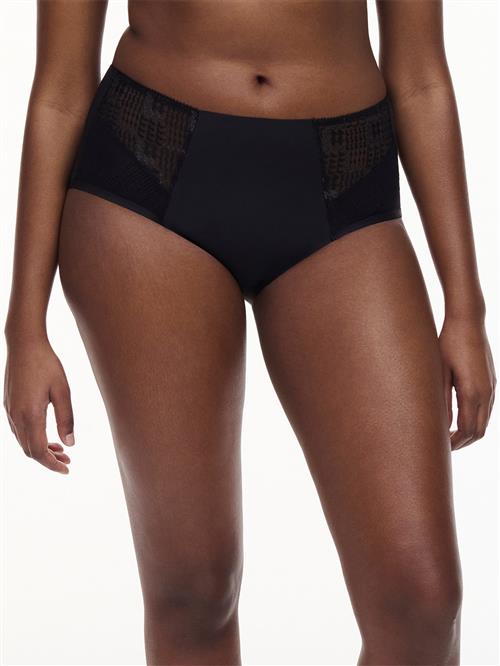 Chantelle Intrigue High Brief Højtaljede Trusser Str 42 - hos Magasin