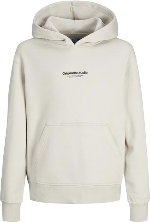 Jack & Jones Jorvesterbro Sweat Hood Noos JNR Str 128 - Moonbeam/loose Sweatshirts hos Magasin