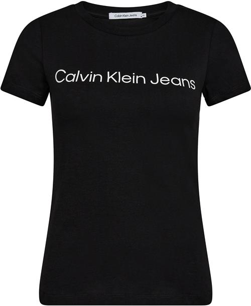 Calvin Klein Slim fit Tshirt With Logo Kvinde Beh Kortærmede T-shirts Str L - Bomuld hos Magasin