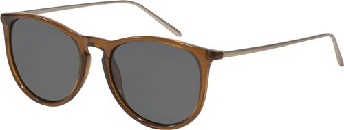 Pilgrim Vanille Sunglasses Dark Brown/gold one size - Solbriller Glas hos Magasin