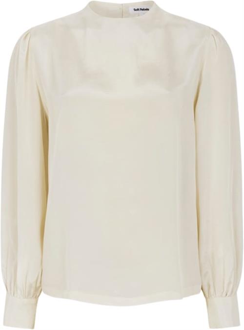 Se Soft Rebels Srnikki Highneck Blouse Kvinde Arctic Wolf Langærmede Bluser Str XL - hos Magasin ved Magasin