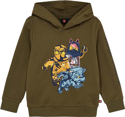 LEGO kidswear/LEGO børnetøj Lwscout 701 Sweatshirt Str 128 cm - Dark Khaki Sweatshirts hos Magasin