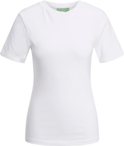 JJXX Jxbelle Tight SS TEE JRS Noos Kvinde Bright White Kortærmede T-shirts Tight Fit Str XL - hos Magasin