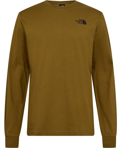 Se The North Face M L/S BOX NSE TEE Moss Green Mand Moss Green Langærmede T-shirts Str L - Bomuld hos Magasin ved Magasin