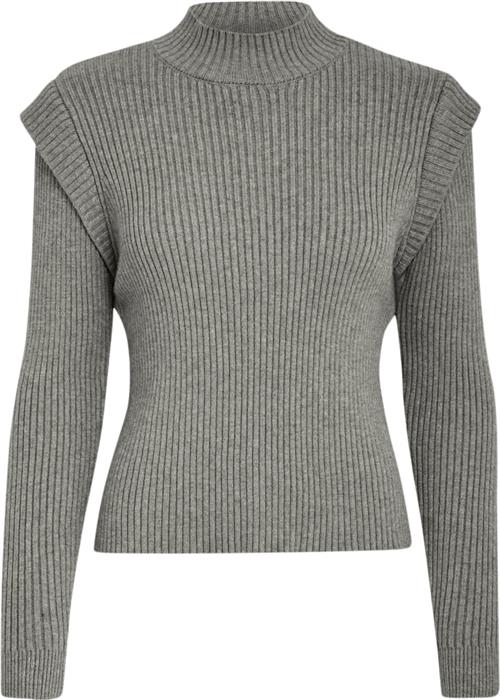 Se Minus Avaline Knit Pullover 2 Kvinde Gunmetal Melange Sweaters Str S - hos Magasin ved Magasin