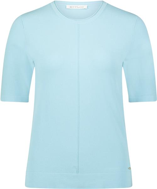 Se Betty & Co Knitted Pullover Kvinde Angel Blue Langærmede Bluser Str 46 - hos Magasin ved Magasin