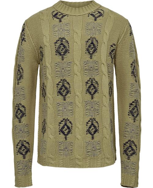 Se Tiger of Sweden Arnol RWS Mand Green Olive Sweaters Str L - hos Magasin ved Magasin