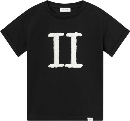 Les Deux Hand Drawn Encore Tshirt Kids Str 122/128 - Black/ivory Kortærmede T-shirts hos Magasin