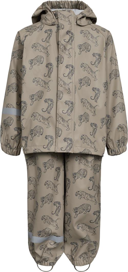 Sofie Schnoor Rain Suit Str 3 år / 98 cm - Taupe Regntøj hos Magasin