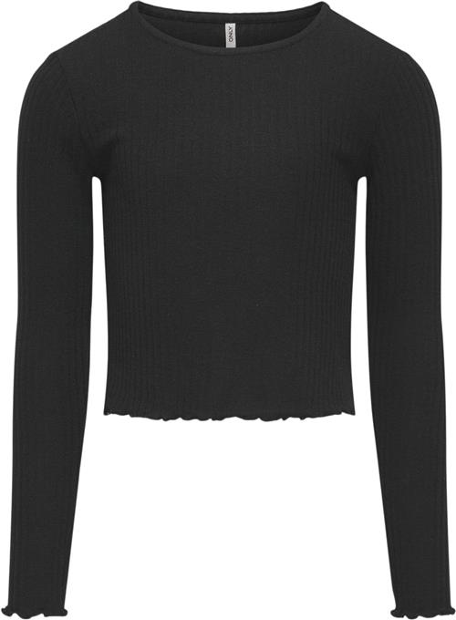 ONLY Kognella L/S Oneck TOP JRS Noos Str 158/164 - Sort Langærmede T-shirts Denim hos Magasin