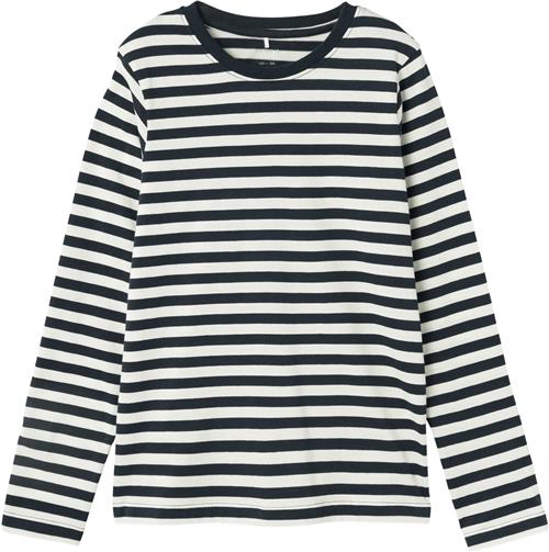 Name It Nkmsalmo Nreg LS TOP Noos Str 116 - Blå Langærmede T-shirts hos Magasin