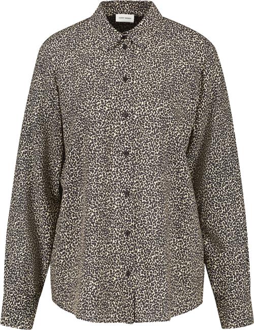 Gerry Weber Blouse 1/1 Sleeve Kvinde Black/beige Mini Leo Toppe Str 40 - hos Magasin