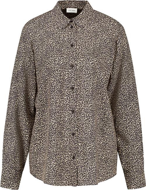 Gerry Weber Blouse 1/1 Sleeve Kvinde Black/beige Mini Leo Toppe Str 38 - hos Magasin