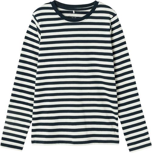 Name It Nkmsalmo Nreg LS TOP Noos Str 134/140 - Blå Langærmede T-shirts hos Magasin