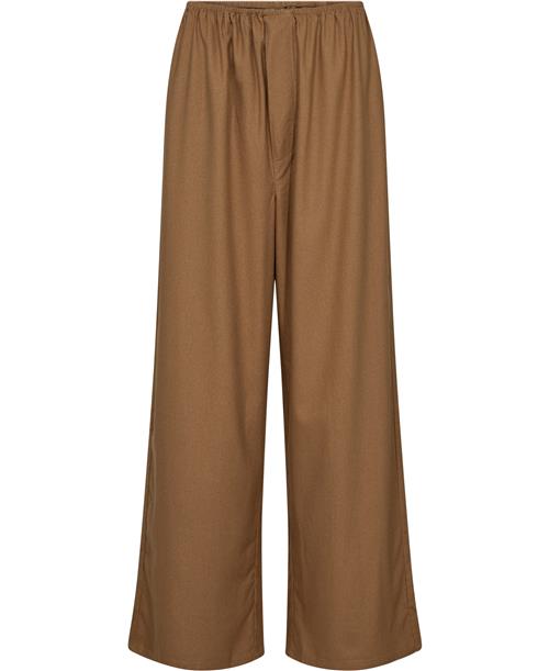 BASERANGE Stoa Pants Kvinde Bath Brown Bukser Med Brede Ben Str S - hos Magasin