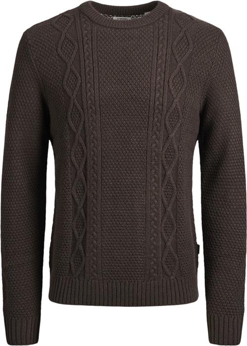 Se JJ-REBEL Jrebjosh Knit Crew Neck Mand Mulch Sweaters Regular Fit Str XL - hos Magasin ved Magasin