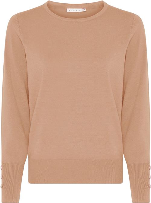 Micha BB Jumper_Bbautumnviscoseknit Kvinde D.Nougat Sweaters Str S - hos Magasin