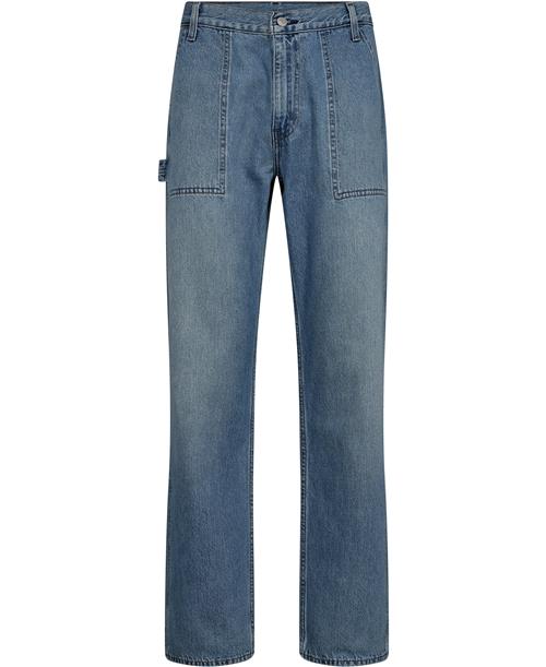 Se Levi's 555 Relaxed Strt Utility Every Mand Blå Jeans Straight Fit Str W30 / L32 - hos Magasin ved Magasin