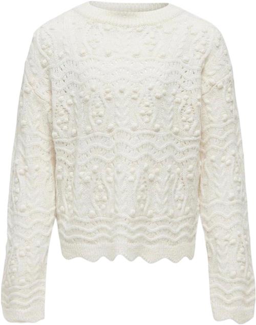 Se ONLY Koggenova L/S Oneck Structure KNT Kvinde Birch Sweaters Str 134/140 - hos Magasin ved Magasin