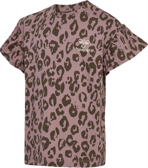 Hummel Hmlmusse Tshirt S/S Str 4 år / 104 cm - Twilight Mauve Kortærmede T-shirts hos Magasin