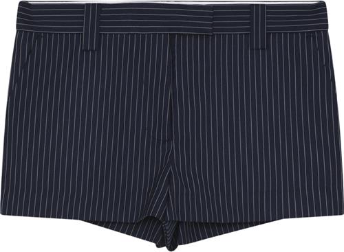 2NDDAY 2ND Ted Pinstripe Kvinde Dark Blue Pinstripe Casual Shorts Str 36 - hos Magasin