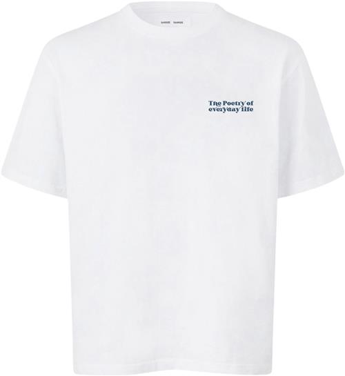 Se Samsøe Samsøe Sapoetry Tshirt 11725 Kvinde White Zen Toppe Str S - Bomuld hos Magasin ved Magasin