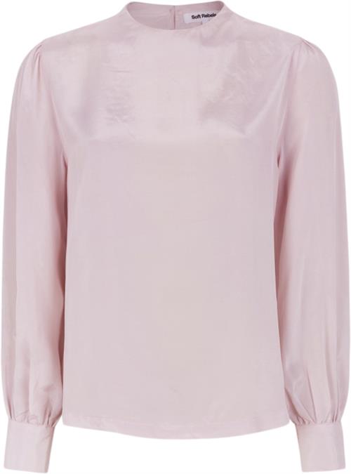 Soft Rebels Srnikki Highneck Blouse Kvinde Ballerina Langærmede Bluser Str L - hos Magasin