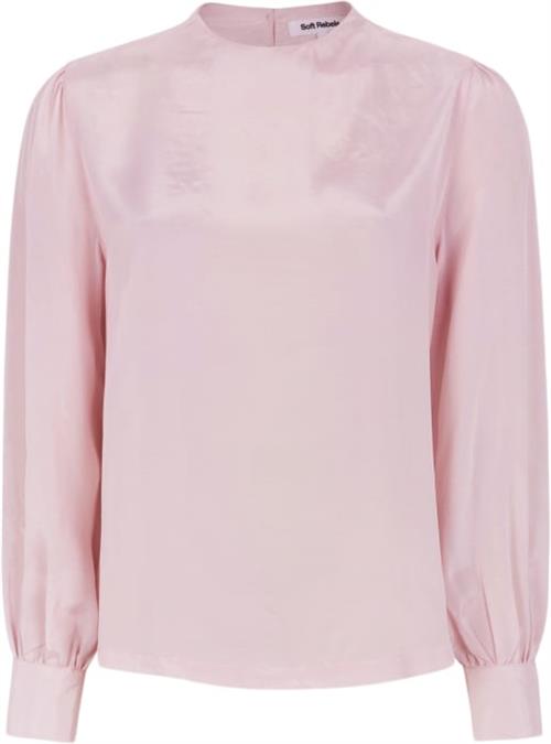 Soft Rebels Srnikki Highneck Blouse Kvinde Ballerina Langærmede Bluser Str XL - hos Magasin