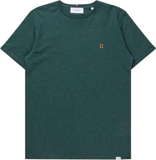 Se Les Deux Nørregaard Tshirt - Seasonal Mand Pine Green Melange/orange Kortærmede T-shirts Slim Fit Str XXL - Bomuld hos Magasin ved Magasin