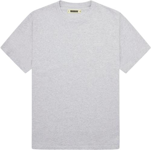 Se Woodbird Wbbaine Base tee Mand Snow Melange Kortærmede T-shirts Str M - Bomuld hos Magasin ved Magasin