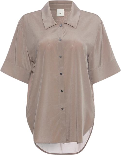 Heartmade ¤ Matea Shirt HM ¤ Kvinde Cork Kortærmede Bluser Str 40 - hos Magasin